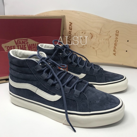 Vans Shoes - VANS SK8-HI Hairy Suede Sky Captan Blue W AUTHENTI